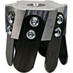 Testina x decespugliatore zappetta super 6 acciaio lame 6 universale