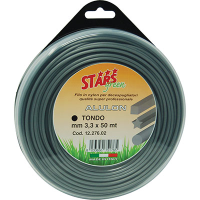 Filo x decespugliatore tondo alulon stars mm 3,3 mt 50