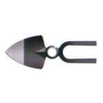 Zappa cuore bidente occhio tondo 229a bellota acciaio forgiato gr 525 mm 110x310 sm.mm 32