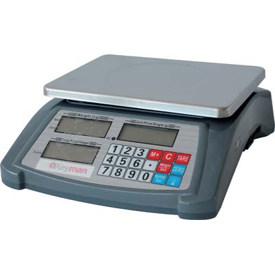 1421901.jpg Bilancia digitale contapezzi 420155 effe kg 30/gr 1 display lcd piatto cm 28x20 - immagine 1
