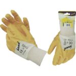 Guanto nitrile nbr giallo workit maglia cotone bianco  8