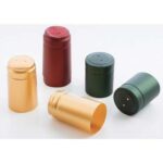 Capsula termoretraibile x bottiglie vino nero mm 31x55 cf=pz 100