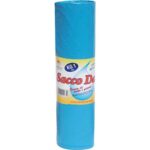 Sacco immondizia condominio cm 80x110 azzurro cf=pz 10