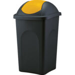 Bidone immondizia multipat stefanplast giallo lt 60 cm 39x39 h.cm 68