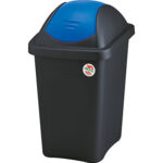 Bidone immondizia multipat stefanplast blu lt 60 cm 39x39 h.cm 68