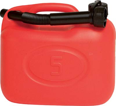 2318002.jpg Tanica carburante pp rosso lt 5 - immagine 1