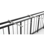 Stendino pieghevole x ringhiera 713 minutex acciaio zincato cm 58 cf=pz 2