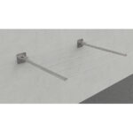 Stendino a muro pieghevole 714 minutex acciaio zincato verniciato grafite cm 60 cf=pz 2
