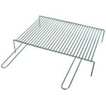 Graticola barbecue a barre singola fd acciaio cromato manici 2 cm 40x35
