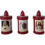 Lumino votivo rosso mm 60x100 durata gg 60