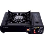 Fornello gas a cartuccia bistro effe acciaio verniciato bruciatore 1 kw 2,2