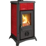 Stufa legna gemma la nordica bordeaux kw 6 mm 460x495 h.mm 840