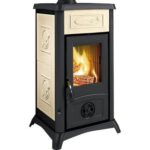 Stufa legna gemma la nordica liberty panna kw 6 mm 460x495 h.mm 840