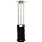 Stufa gas gpl round patio + ruote domus nero kw 5/11 h.cm 180