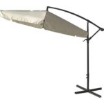 Ombrellone palo laterale banana domus acciaio/poly ecru mm 48 mt 3