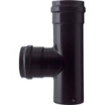Tubo a tee pellet mff nero opaco save cm 10 mff