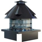 Aspiratore elettrico canna fumaria acciaio testa moro volt 230 watt 180 cm 32-42
