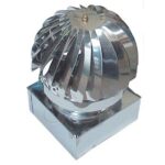 Ventolino girevole base quadra inox aisi 304 cm 27x27