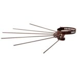 Stendibiancheria a raggiera marrone x tubo cm 8/13