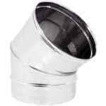 Gomito inox aisi 304 45?? cm 10