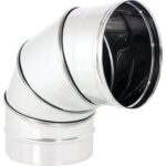 Gomito inox aisi 316 90?? girevole cm 8