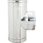 Tubo a tee 90?? mff acciaio inox aisi 304 cm  8