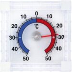 Termometro finestra therm32 velamp pp trasparente -50/+50??c  cm 7,5x7,5