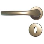 Maniglia gabry rosetta foro patent alluminio bronzato q8 cf=pz 2
