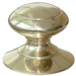 Pomolo x portone spagna cottali ottone lucido d.mm 72 base d.mm 84