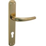 Maniglia torino ottone foro sagomato zama ottone lucido q8 i.mm 90 cf=pz 2