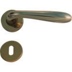 Maniglia goccia ottone rosetta foro patent zama ottone lucido q8 cf=pz 2