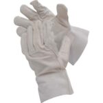 Guanto crosta bovino grigio + manichetta 10