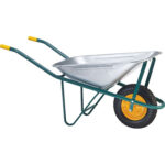 Carriola euro workit vasca zincata 8/10 lt 70 ruota mm 370x80