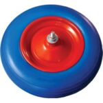 Ruota pu antiforo x carriola bpa 3,50x8" disco metallo asse mm 12x170
