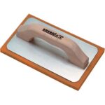 Frattone gomma ausonia arancio base alluminio/legno mm 135x215