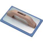 Frattone gomma ausonia blu base alluminio/legno mm 135x215
