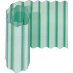 Laminato vetroresina ondulato verde h.cm 150 l.mt 40
