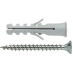 Tassello nylon eb/va elematic vite tsp cava pz bordato eb/va 10 cf=pz 50