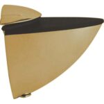 Reggivetro a morsetto sole zama oro lucido mm 75x55 s. max mm 25