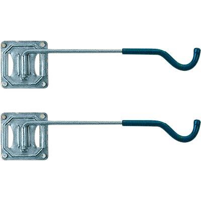 4350394.jpg Gancio porta bici lungo 821 minutex acciaio zincato con guaina cm 37 cf=pz 2 - immagine 1