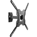 Supporto tv piatta br led 40 bravo acciaio verniciato nero 32"/55" 45?? kg 30