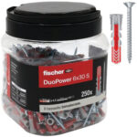 Tassello nylon duopower 6 s propack fischer vite tsp cava pz 6x30 s  cf=pz 250