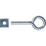 Occhiolo filettato + dado quadro puccioni zincato mod m 6x40 mm 16x40xm6 cf=pz 200
