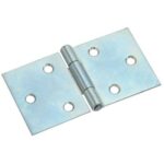 Cerniera rettangolare pesante 816 valtoce acciaio zincato perno fisso mm 64x110x2,0