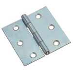 Cerniera quadra 317 valtoce acciaio zincato perno fisso mm 100x100x1,2