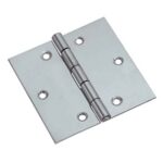 Cerniera quadra 3317 valtoce inox perno fisso mm 50x50x1,0