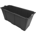 Vaso fioriera separe bama pp nero cm 79x35 h.cm 37