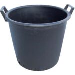 Mastello vivaista manicato ldpe nero cm 60 h.cm 40 lt 80