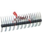 Rastrello aeratore doppio stars acciaio denti 11/21 cm 36 o.mm 26