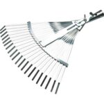 Scopa giardino a ventaglio 851 agef acciaio zinc cm 39/48x41,5 o.conico mm 26